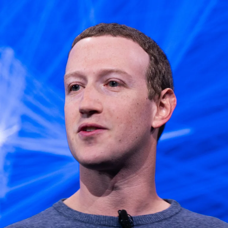 Original editorial portrait illustration for Mark Zuckerberg